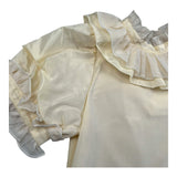 A' La Page Camicia Mezza Manica Tinta Unita per Bambina LIATRIS GIALLO A' LA PAGE 