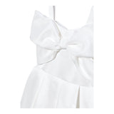 Abel & Lula Abito Giromanica Tinta Unita per Bambina 5031 BIANCO ABEL & LULA 
