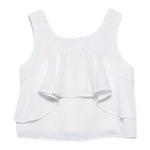 Abel & Lula Camicia Giromanica Tinta Unita per Bambina 5150 BIANCO ABEL & LULA 
