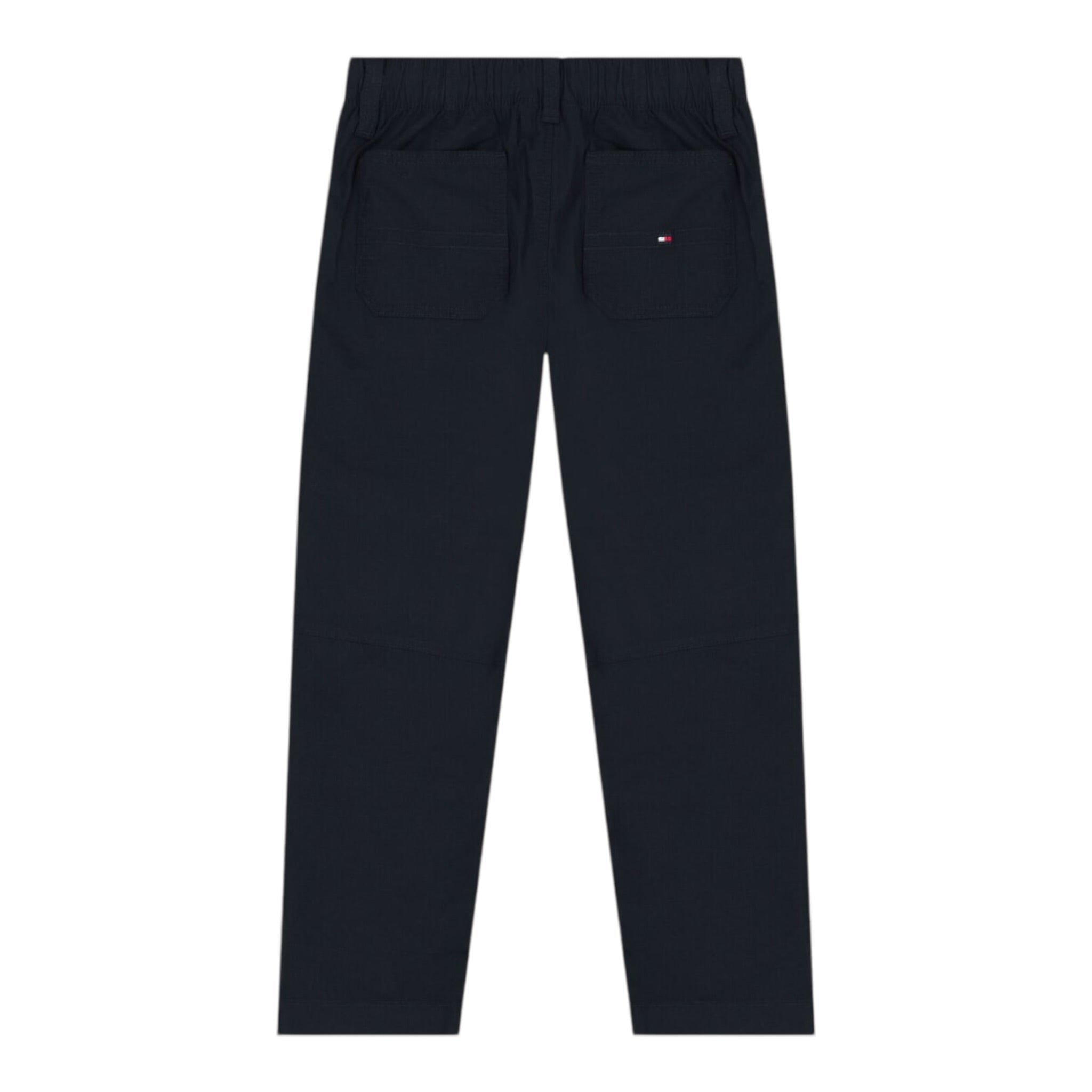 Tommy Hilfiger Pantalone Tinta Unita con Elastico In Vita per Bambino KB0KB09122 BLU TOMMY HILFIGER 