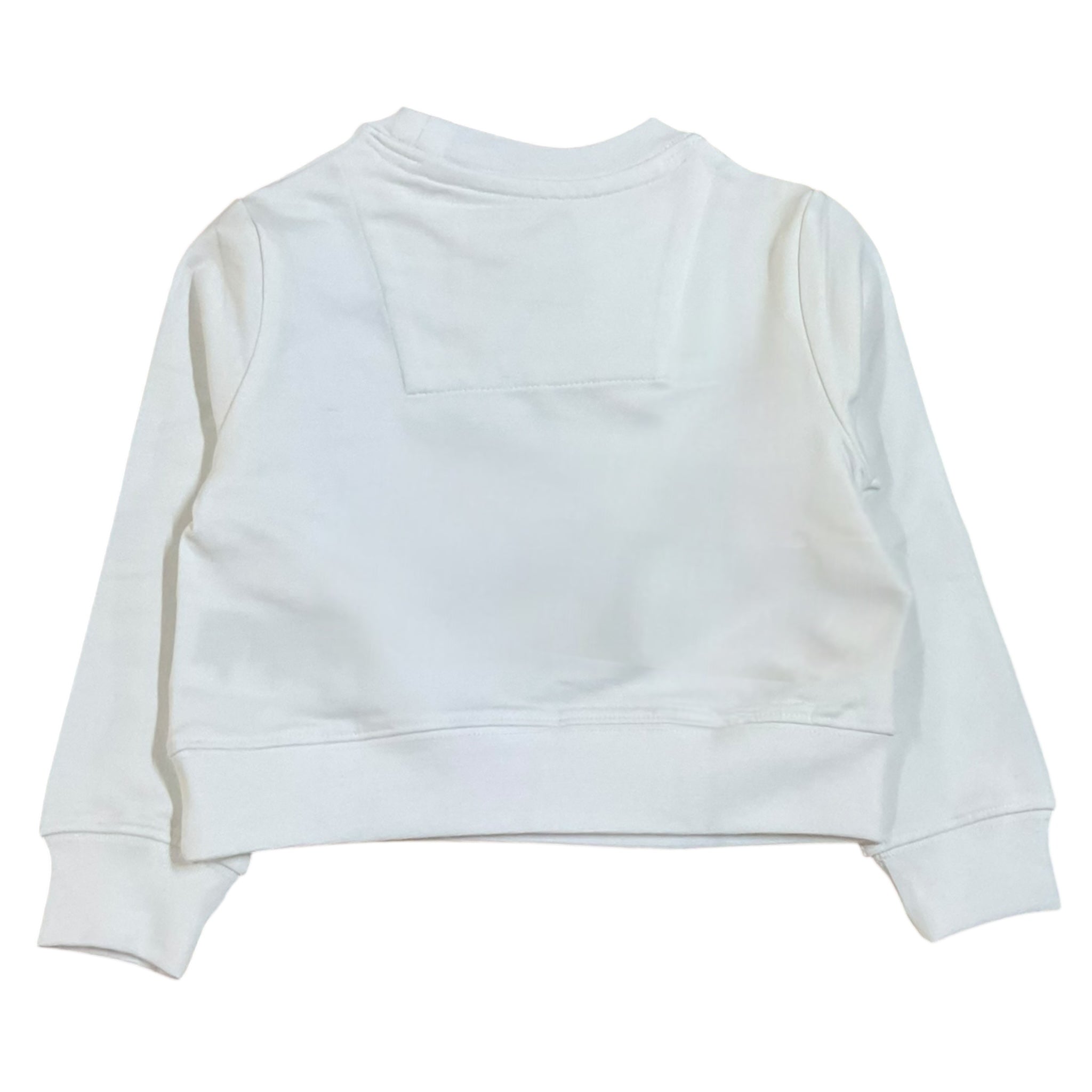 Aeronautica Militare Felpa Chiusa Girocollo Tinta Unita con Stampa Logo per Neonato 251FE0027A BIANCO AERONAUTICA MILITARE 
