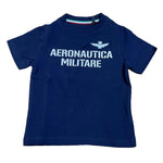 Aeronautica Militare T-Shirt Girocollo Tinta Unita con Stampa per Bambino 251TS0040A BLU AERONAUTICA MILITARE 