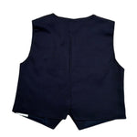 Aletta Gilet Tinta Unita con Bottoni per Neonato M22041N BLU ALETTA 