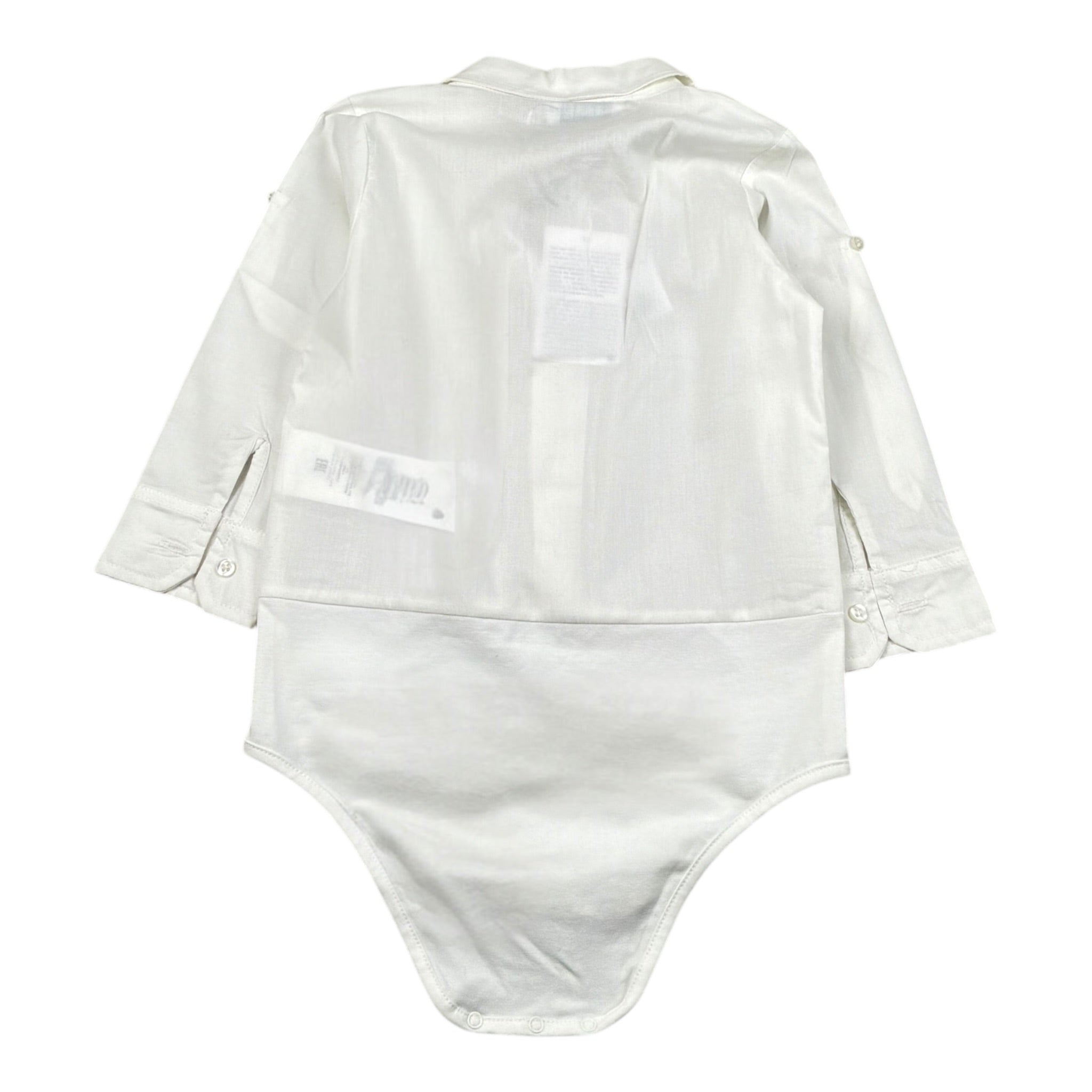 Aletta Camicia Tinta Unita Modello Body per Neonato M22050 BIANCO ALETTA 