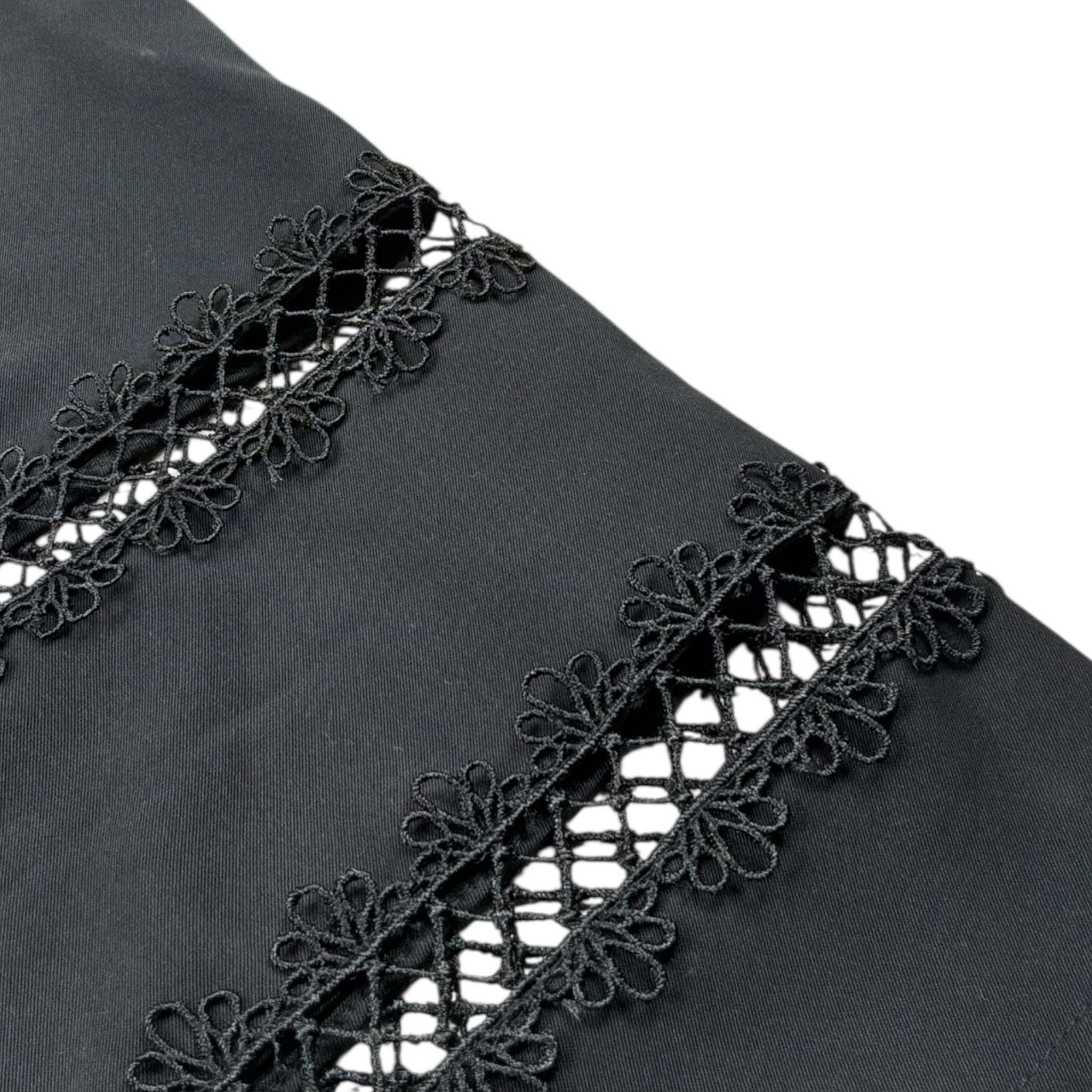 Alice Pi Pantalone Tinta Unita Modello A Palazzo per Bambina 2417 NERO ALICE PI 