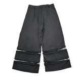 Alice Pi Pantalone Tinta Unita Modello A Palazzo per Bambina 2423 NERO ALICE PI 