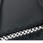 Alice Pi Pantalone Tinta Unita Modello A Palazzo per Bambina 2423 NERO ALICE PI 