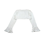 Alice Pi Coprispalle Tinta Unita con Fiocco per Bambina S198261 BIANCO ALICE PI 