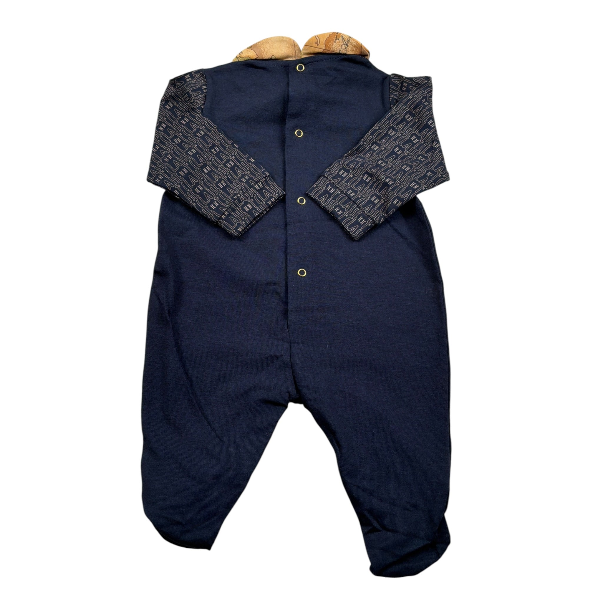 Alviero Martini Tutina Manica Lunga tinta unita Blu per Neonata 295R1623 BLU ALVIERO MARTINI 