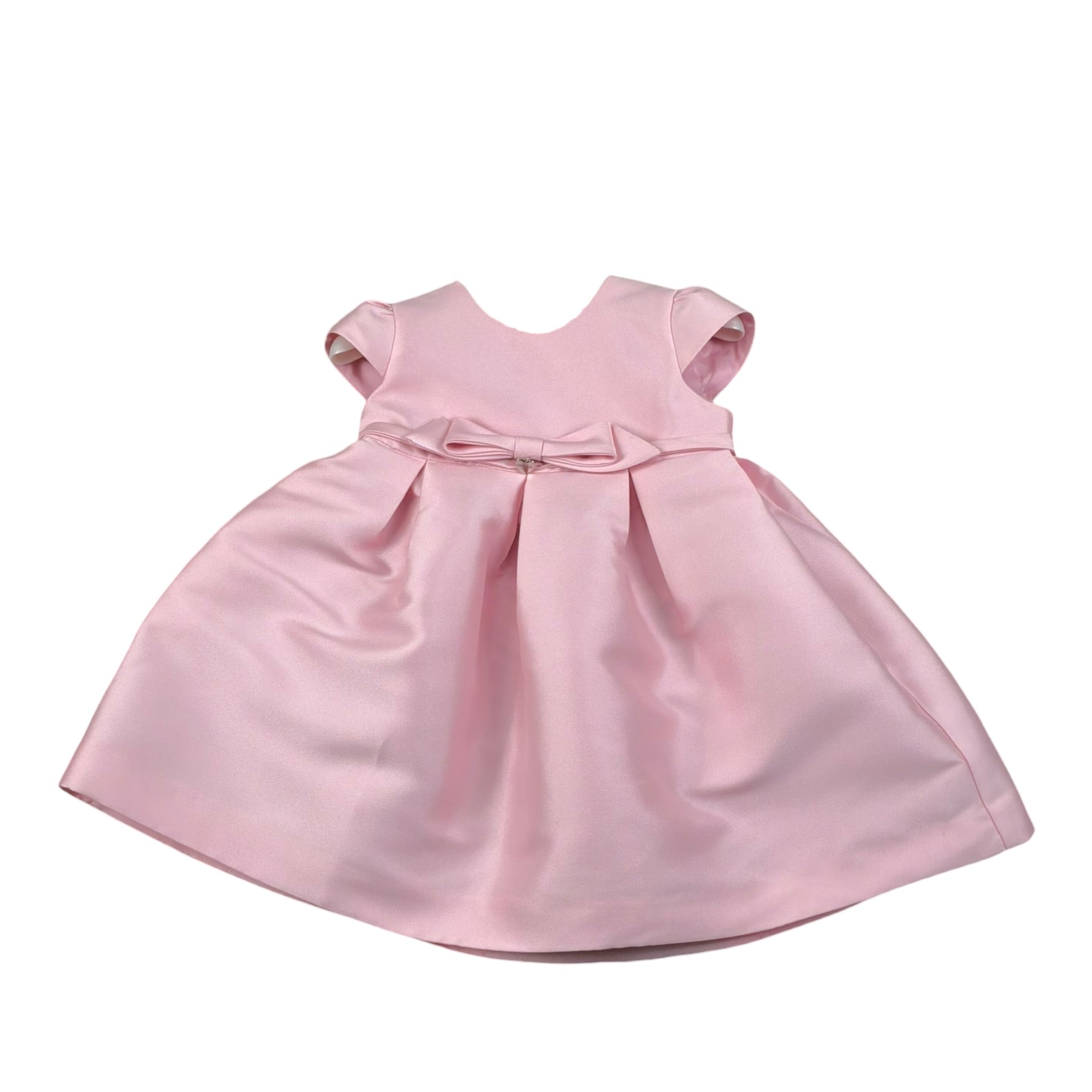 Amaya Abito Mezza Manica tinta unita con Fiocco Rosa per Neonata 554127 ROSA AMAYA 