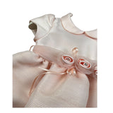 Ambaraba Abito Giromanica Tinta Unita con Cinturino per Neonata FF35028 ROSA AMBARABA 