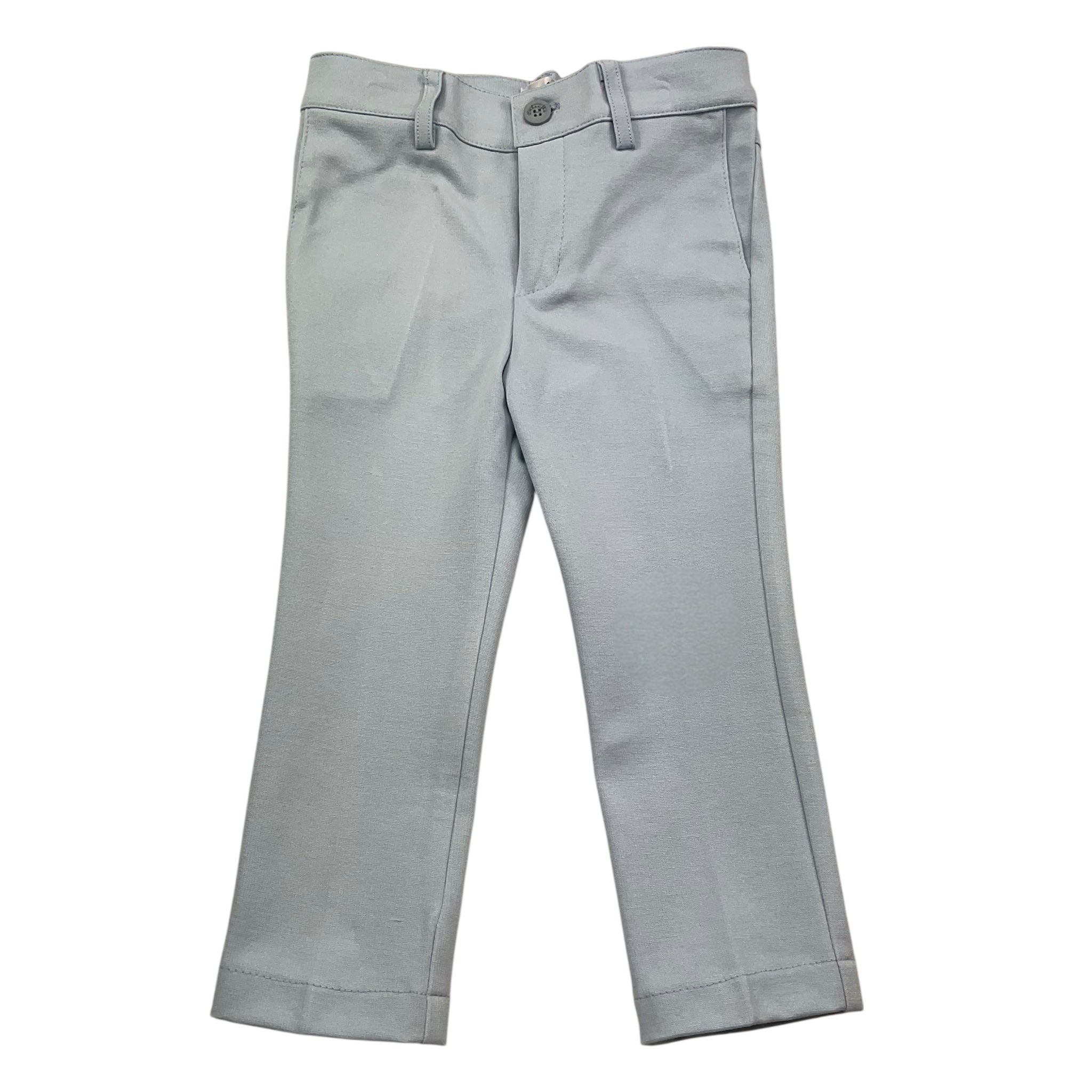Ambaraba Pantalone Tinta Unita con Girovita Regolabile per Neonato FM36097 AZZURRO AMBARABA 