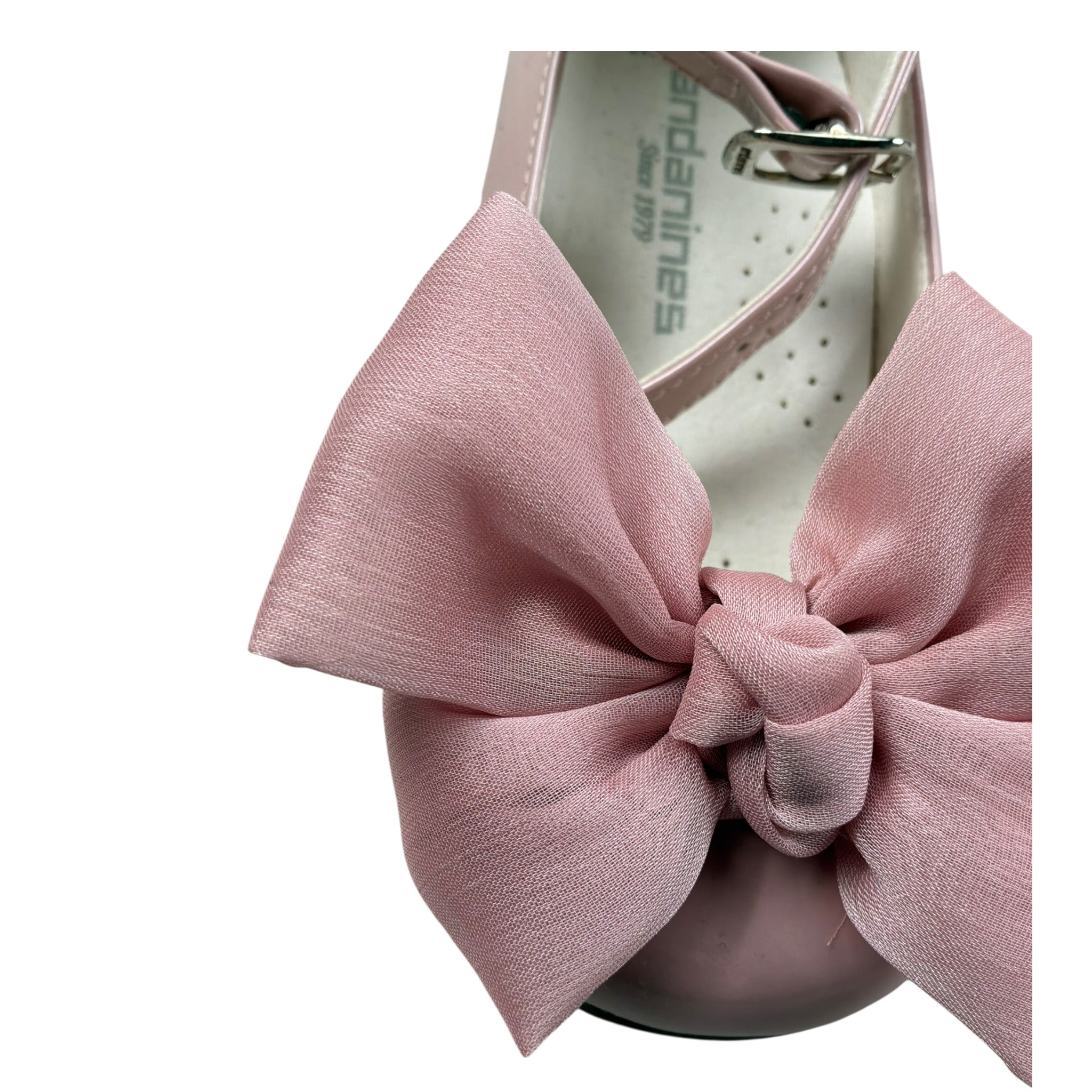 Andanines Ballerine Tinta Unita con Fiocco E Chiusura Fibia per Bambina 191918J ROSA ANDANINES 