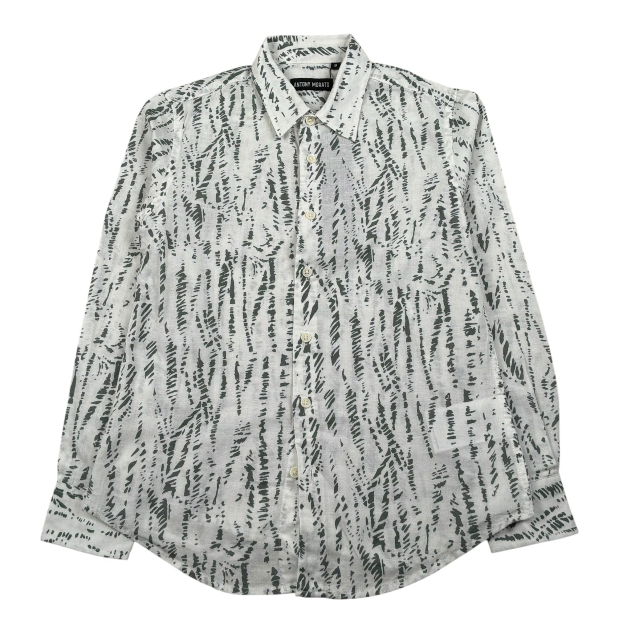 Antony Morato Camicia Tinta Unita Manica Lunga per Bambino MKSL00257 BIANCO ANTONY MORATO 