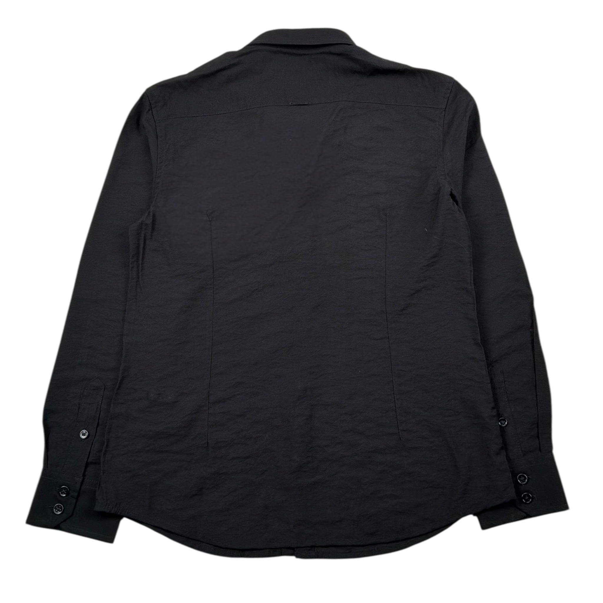 Antony Morato Camicia Manica Lunga Tinta Unita per Bambino MKSL00287 NERO ANTONY MORATO 