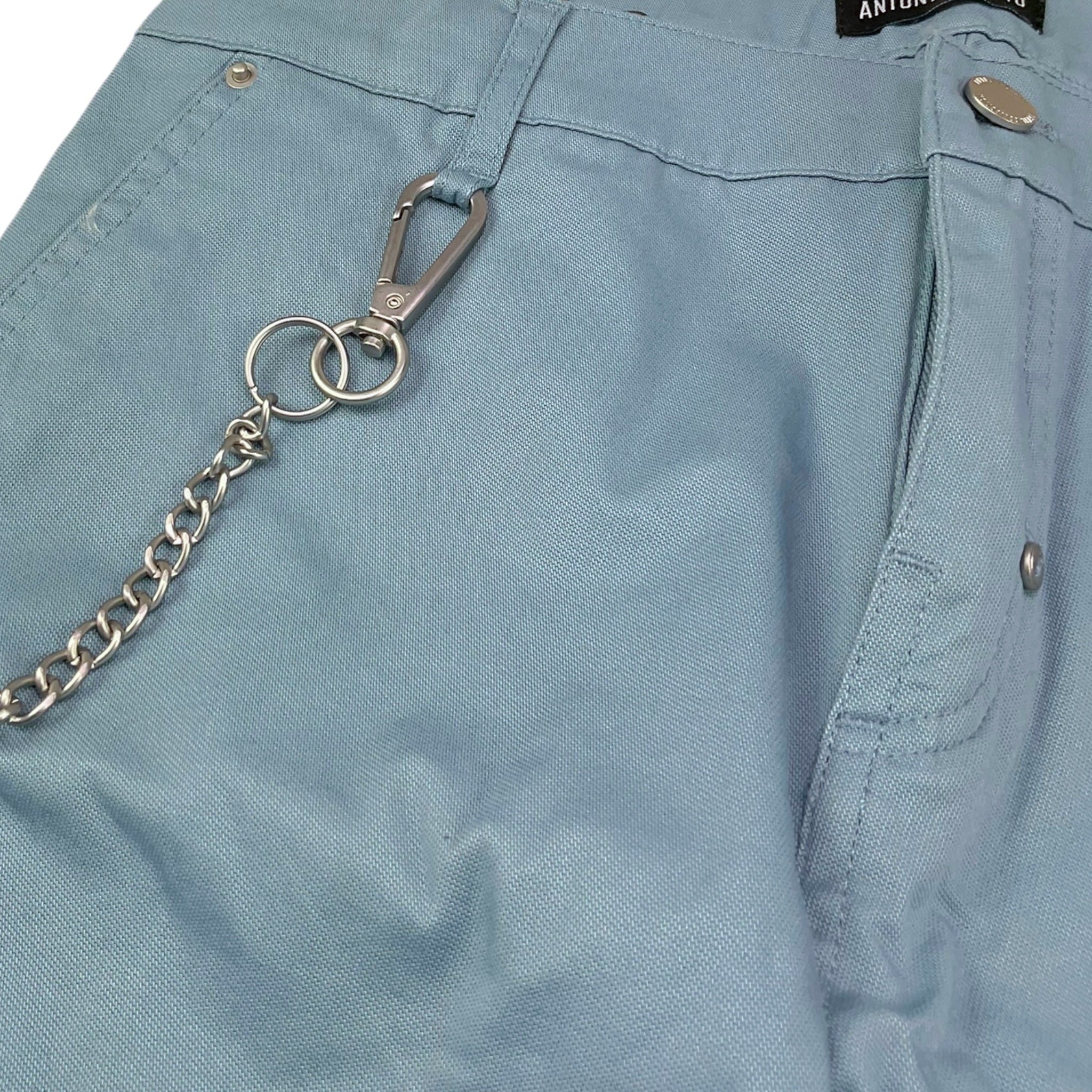 Antony Morato Pantalone Tinta Unita con Girovita Regolabile per Bambino MKTR00228 AZZURRO ANTONY MORATO 