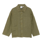 Aspesi Camicia Manica Lunga Tinta Unita per Bambino S25009GCL6000X VERDE ASPESI 