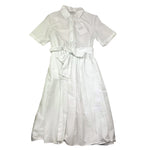 Aspesi Abito Mezza Manica Tinta Unita per Bambina S25012VMC0068 BIANCO ASPESI 