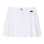 Aspesi Gonna Tinta Unita Modello Tennis per Bambina S25014GNC6058 BIANCO ASPESI 