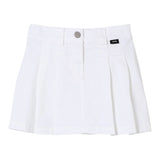 Aspesi Gonna Tinta Unita Modello Tennis per Bambina S25014GNC6058 BIANCO ASPESI 