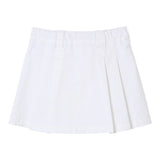 Aspesi Gonna Tinta Unita Modello Tennis per Bambina S25014GNC6058 BIANCO ASPESI 
