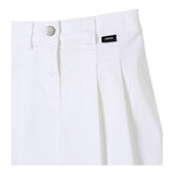 Aspesi Gonna Tinta Unita Modello Tennis per Bambina S25014GNC6058 BIANCO ASPESI 