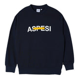 Aspesi Felpa Girocollo Tinta Unita con Stampa per Bambino S25054MFM7067 BLU ASPESI 