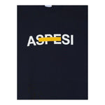 Aspesi Felpa Girocollo Tinta Unita con Stampa per Bambino S25054MFM7067 BLU ASPESI 
