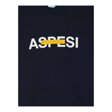 Aspesi Felpa Girocollo Tinta Unita con Stampa per Bambino S25054MFM7067 BLU ASPESI 