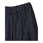Aspesi Pantalone Modello A Palazzo con Fantasia A Righe per Bambina S25075PLN1007 BLU ASPESI 