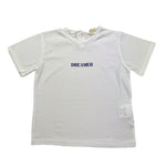 Babe & Tess T-Shirt Girocollo Tinta Unita con Stampa per Neonata 21518140N BIANCO BABE & TESS 
