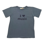 Babe & Tess T-Shirt Girocollo Tinta Unita con Stampa per Neonata 21518156N BLU BABE & TESS 