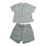 Babidu Completo 2 Pezzi Camicia-Bermuda per Neonato 40409N VERDE BABIDU 