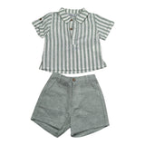 Babidu Completo 2 Pezzi Camicia-Bermuda per Neonato 40409N VERDE BABIDU 