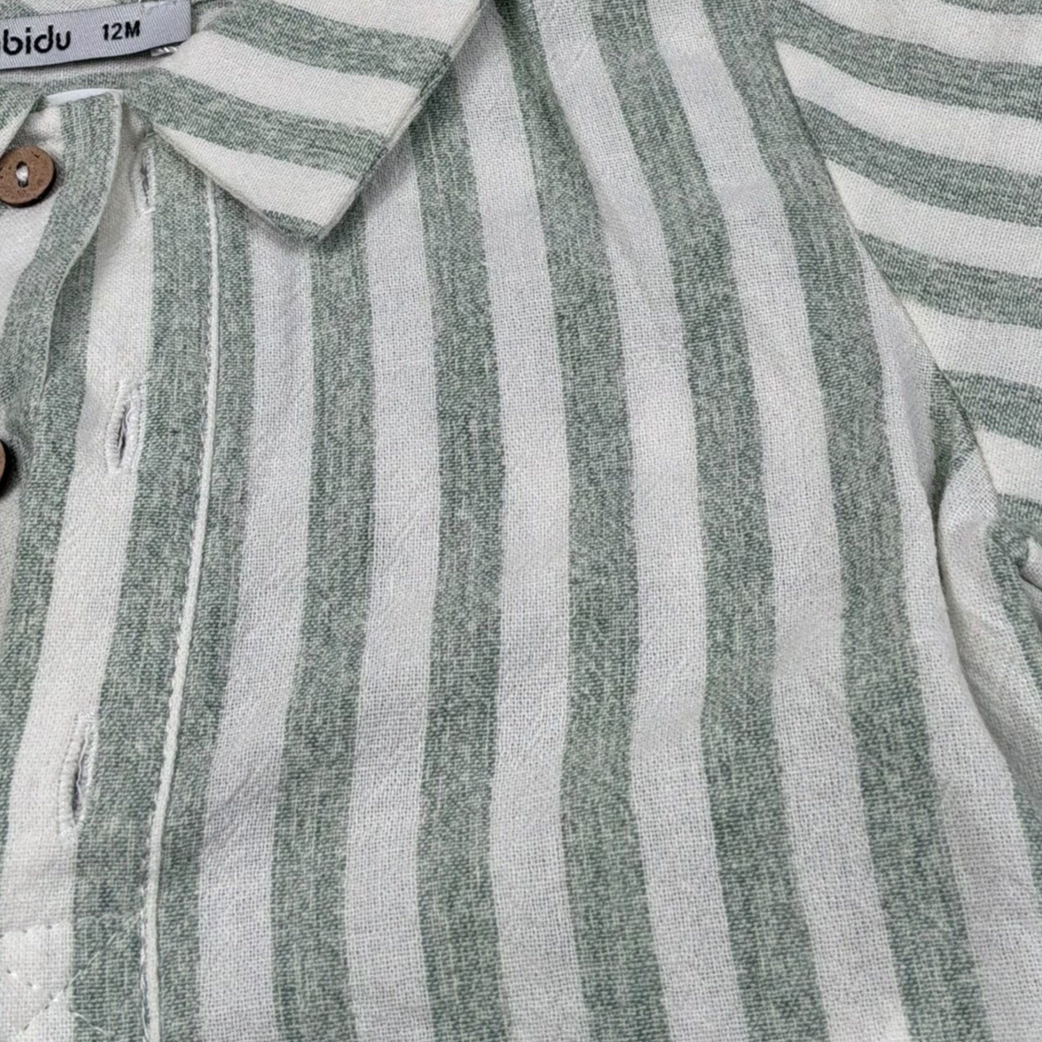 Babidu Completo 2 Pezzi Camicia-Bermuda per Neonato 40409N VERDE BABIDU 