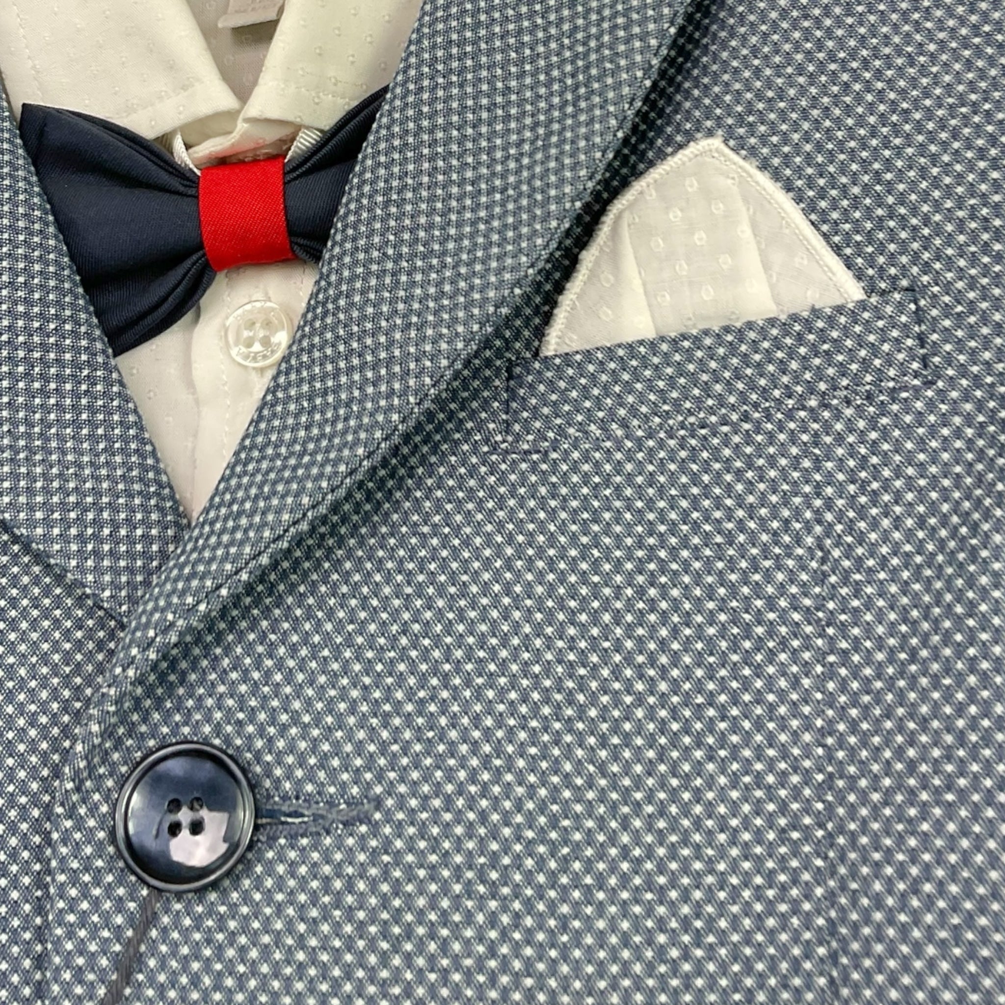 Baby A. Completo 2 Pezzi Pantalone-Giacca-Camicia-Papillions per Neonato C1214 BLU BABY A. 