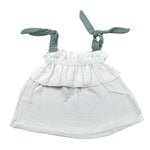 Babyvip Top Tinta Unita con Bretelle per Neonata T1533 BIANCO BABYVIP 