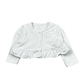 Babyvip Coprispalle Tinta Unita con Bottoni per Bambina T7852J BIANCO BABYVIP 