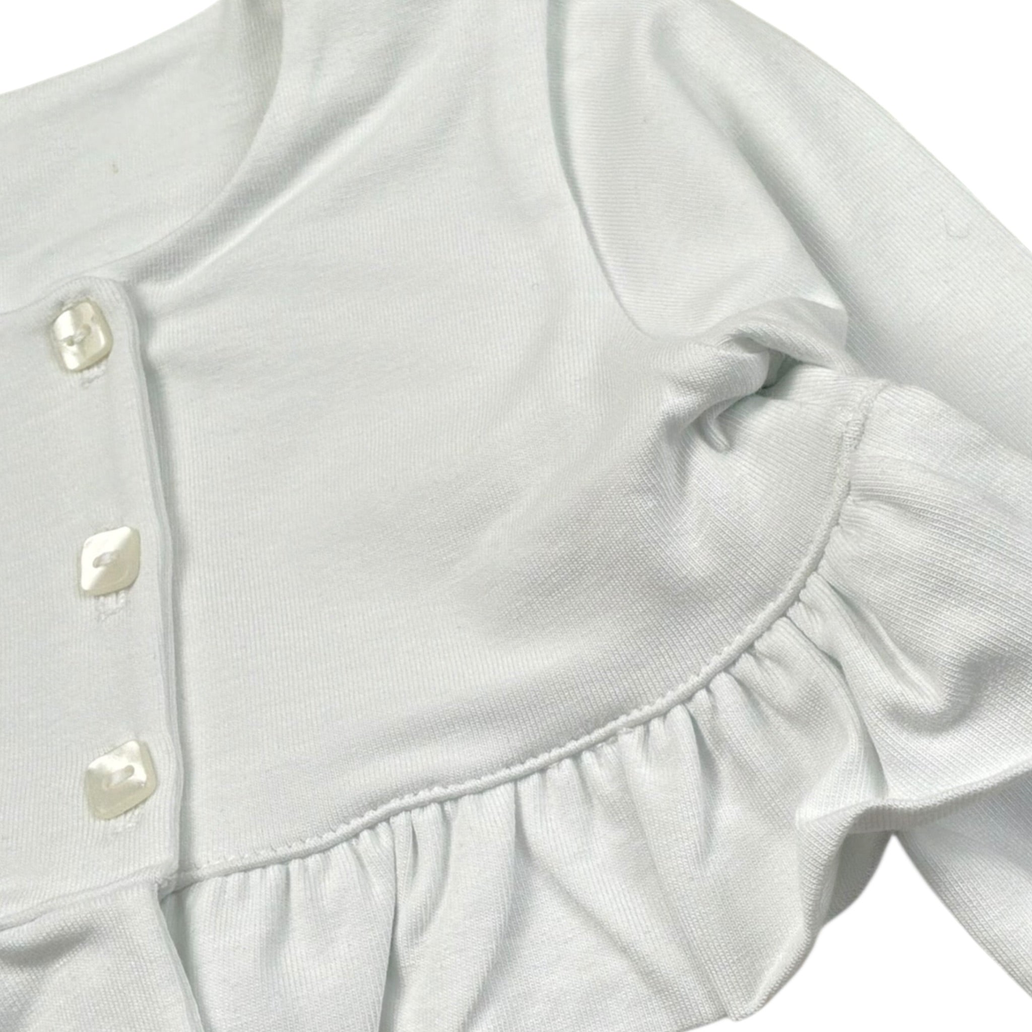 Babyvip Coprispalle Tinta Unita con Bottoni per Bambina T7852J BIANCO BABYVIP 