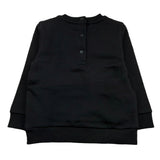 Balmain Felpa Chiusa Girocollo Tinta Unita con Logo per Neonato BV4560 NERO BALMAIN 