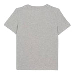 Balmain T-Shirt Girocollo Tinta Unita con Logo per Bambino BV8P41 GRIGIO BALMAIN 