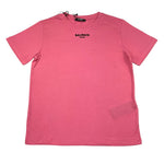 Balmain T-Shirt Girocollo Tinta Unita con Stampa per Bambina BV8R91 ROSA BALMAIN 
