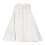 Balmain Abito Giromanica Tinta Unita per Bambina BW1D62 PANNA BALMAIN 
