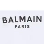 Balmain Felpa Tinta Unita Girocollo con Stampa per Bambino BW4P70 BIANCO BALMAIN 