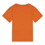 Balmain T-Shirt Girocollo Tinta Unita con Stampa per Neonato BW8601 ARANCIONE BALMAIN 