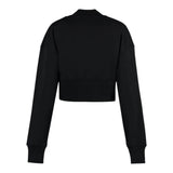 Balmain Felpa Chiusa Mezzo Collo Tinta Unita con Logo per Bambina FHFHF NERO BALMAIN 