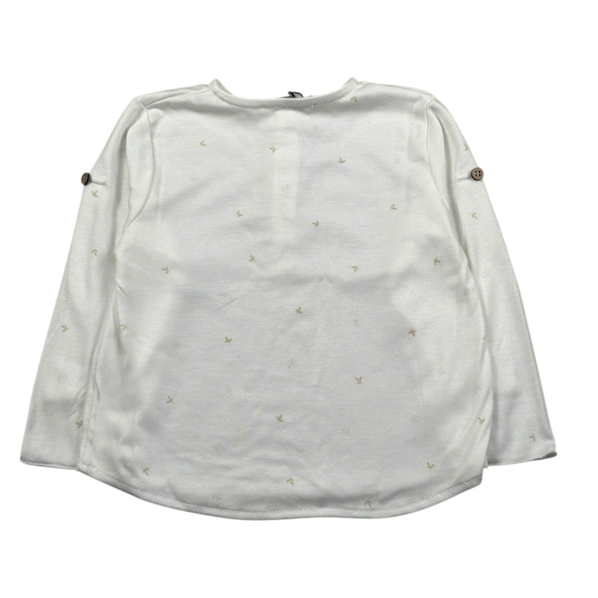 Bamboom+Babies Shirt Tinta Unita con Bottoni per Neonato 849 PANNA BAMBOOM+BABIES 