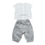 Barcellino Completo 2 Pezzi Camicia-Pantalone per Neonato 100107 BIANCO BARCELLINO 