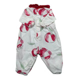 Barcellino Tutina Manica Lunga tinta unita con Stampe Bianco per Neonata 101101 BIANCO BARCELLINO 