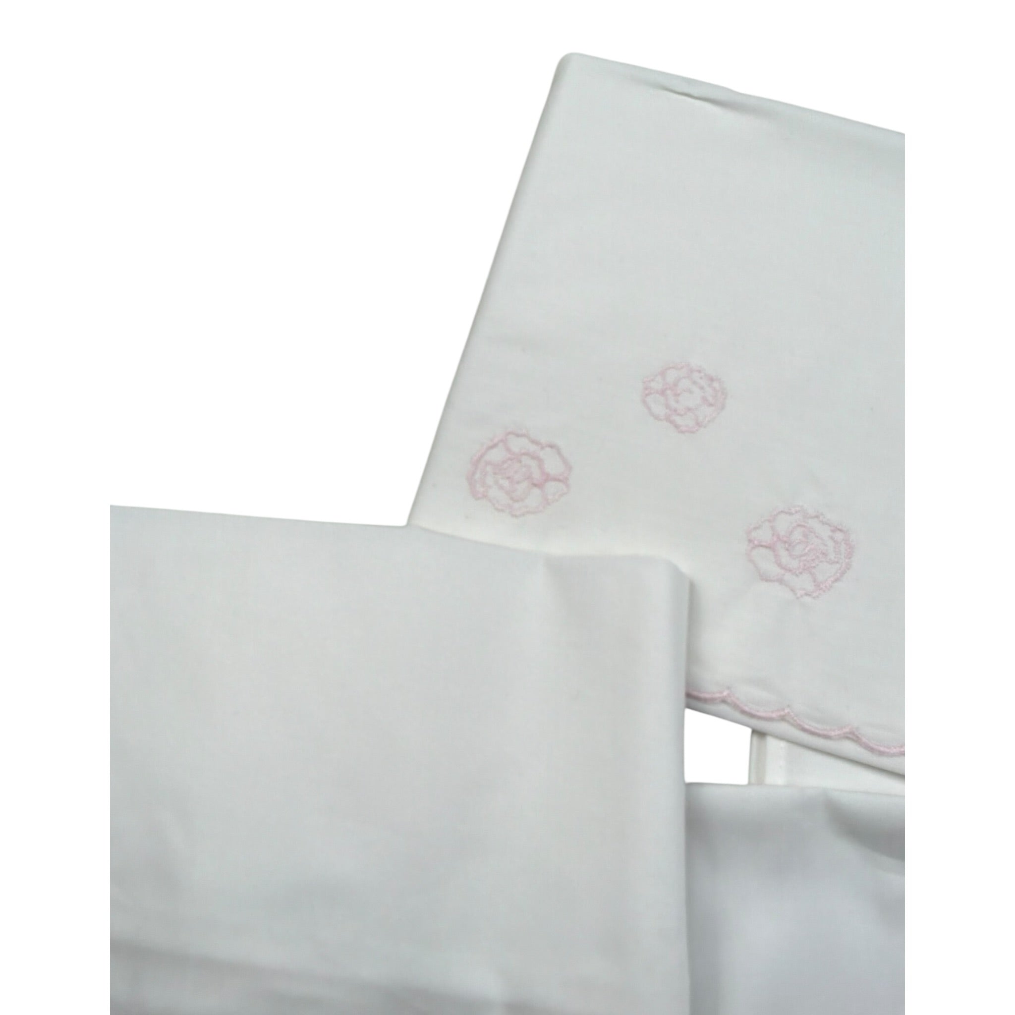 Barcellino Set Lenzuola 3 Pezzi tinta unita Bianco per Neonata 105813 BIANCO BARCELLINO 